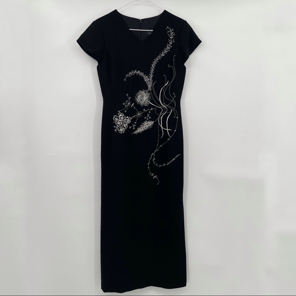 Vintage B Moss Black Maxi Dress